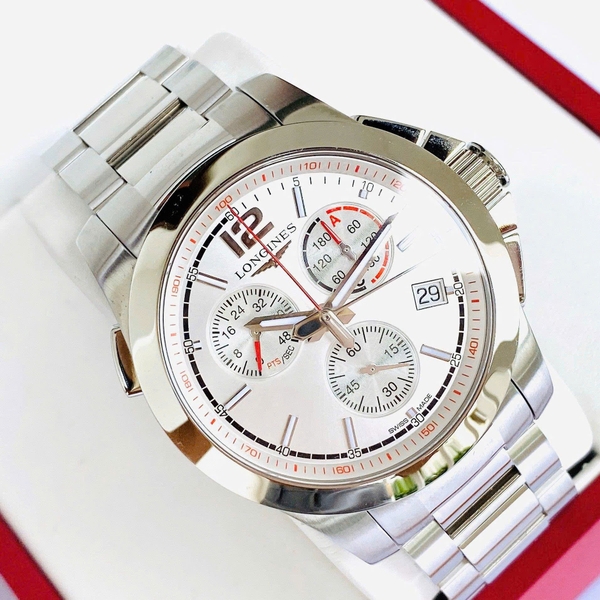 Longines Quartz Conquest Classic Chronograph L3.701.4.76.6 ( L37014766 )