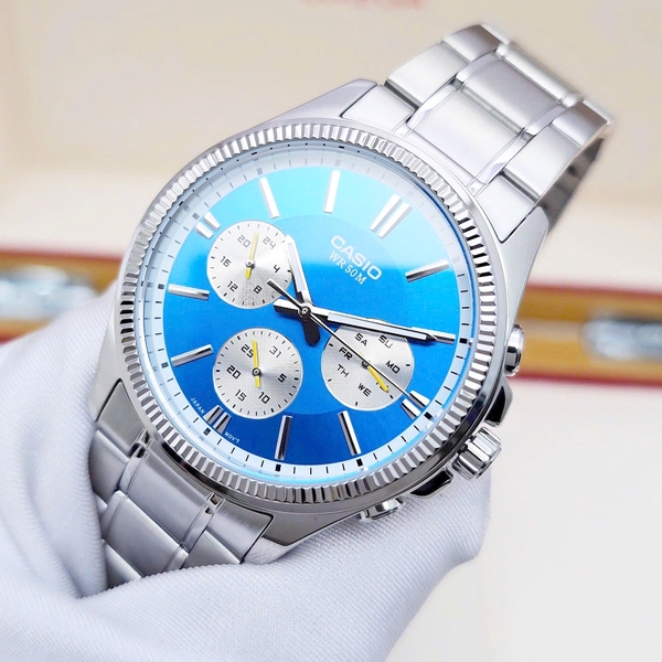 Casio Quartz MTP-1375D-2A2VDF Enticer Analog 