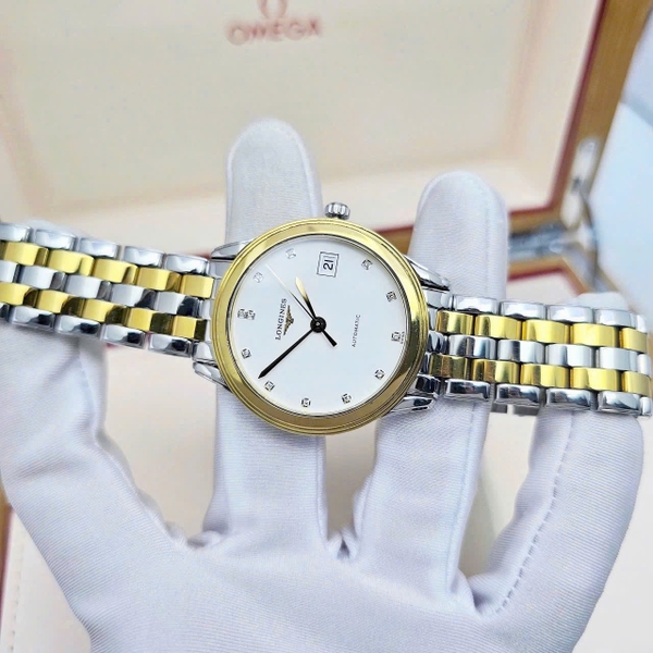  Longines Automatic Flagship Demi Gold Diamond L4.774.3.27.7 ( L47743277 ) 