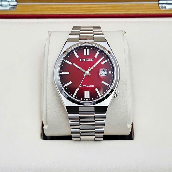  Citizen Automatic Tsuyosa Mechanical Red NJ0150-56W 