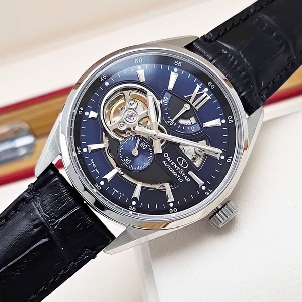 Orient Star Automatic Semi Skeleton Joker Blue RE-AV0005L00B ( RE-AV0005L00Z ) ( RE-AV0005L ) 