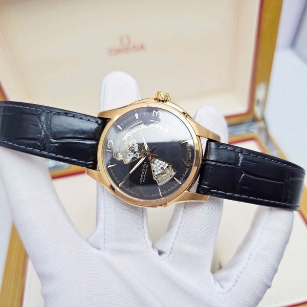Hamilton Automatic Jazzmaster Open Heart Arabic H32575735  Rose Gold Sapphire