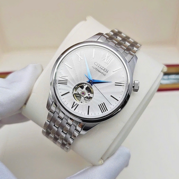  Citizen Automatic Mechanical Open Heart NH9130-84A 