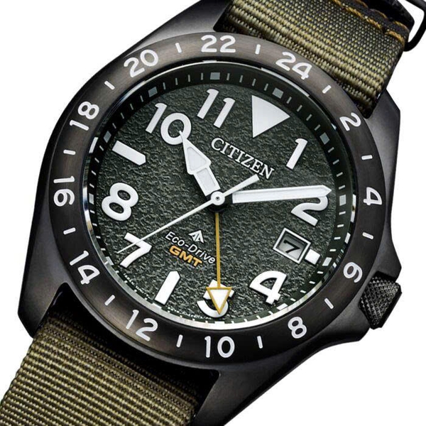 Citizen Quartz Eco-Drive Promaster Land GMT BJ7155-05X
