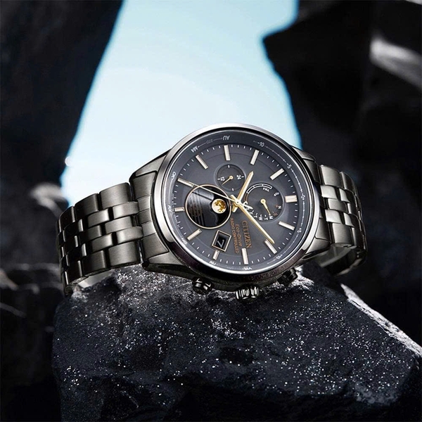  Citizen Quartz Eco-Drive Radio Controlled Moon Phase BY1037-51H