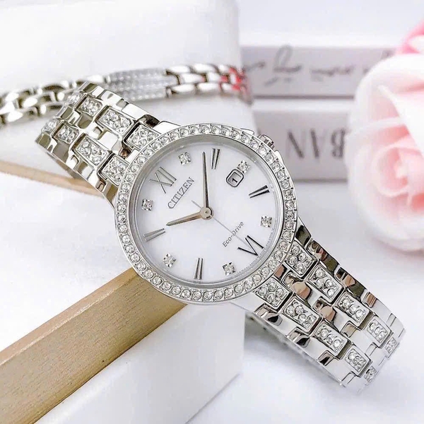 Citizen Quartz Eco-Drive Silhouette Crystal EW2341-63A