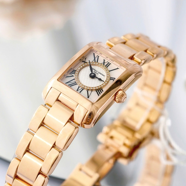 Frederique Constant Quartz Carree Diamond Ladies FC-200MPDC14B ( FC200MPDC14B )