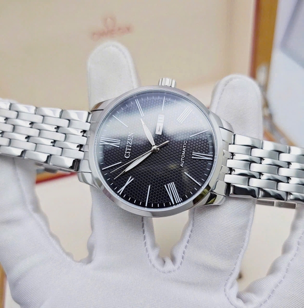  Automatic NH8350-59E Dây Thép Vỏ Trắng Mặt Đen
