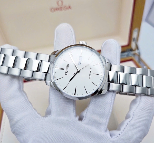  Automatic Citizen NH8350-83A Dây Thép Mặt Trắng