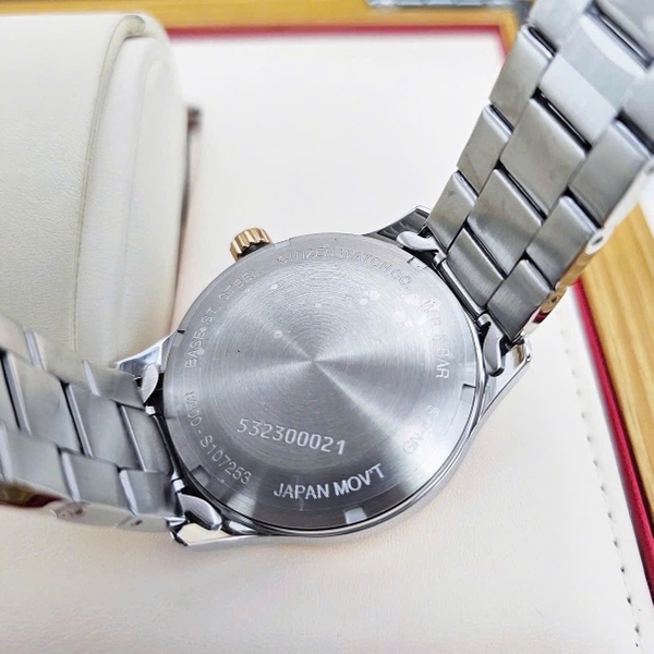  Automatic NH8356-87A Dây Thép Demi Vàng Hồng Mặt Trắng.