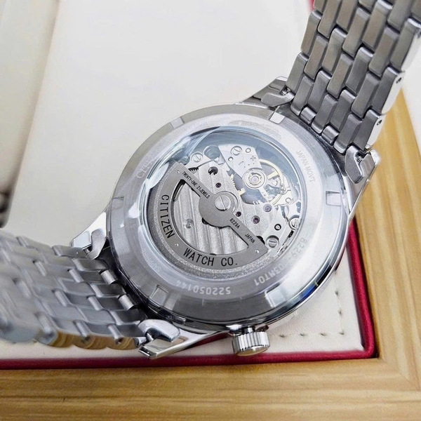 Citizen Automatic NH9130-84L Open Heart Dây Thép Mặt Xanh Sapphire