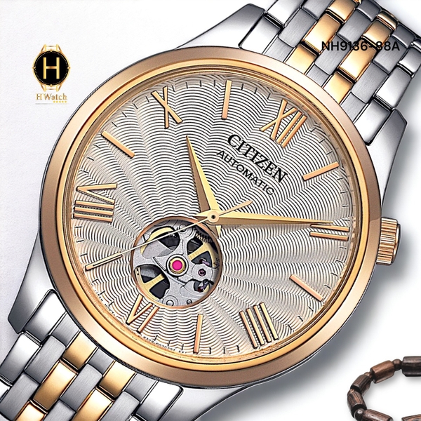 Bộ sưu tập Citizen Automatic NH9136-88A  Mechanical Open Heart