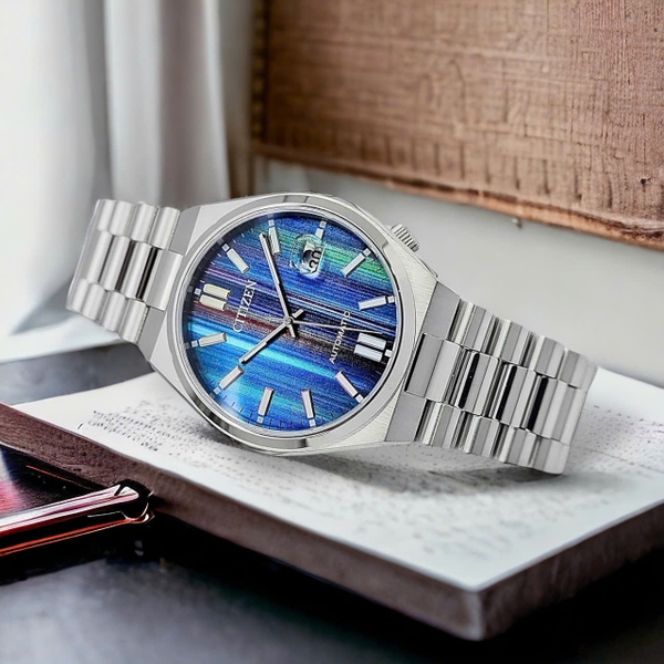 Đồng Hồ Nam Citizen Automatic Tsuyosa Mechanical Blue Multiple NJ0151-53W ( NJ0151 )