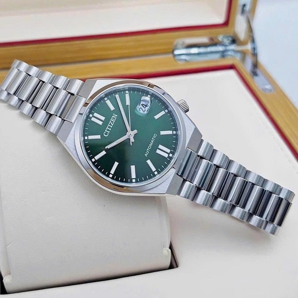  Unisex Citizen Automatic Tsuyosa 37mm Green NJ0200-50X
