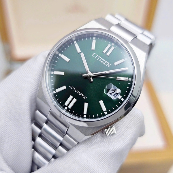 Unisex Citizen Automatic Tsuyosa 37mm Green NJ0200-50X