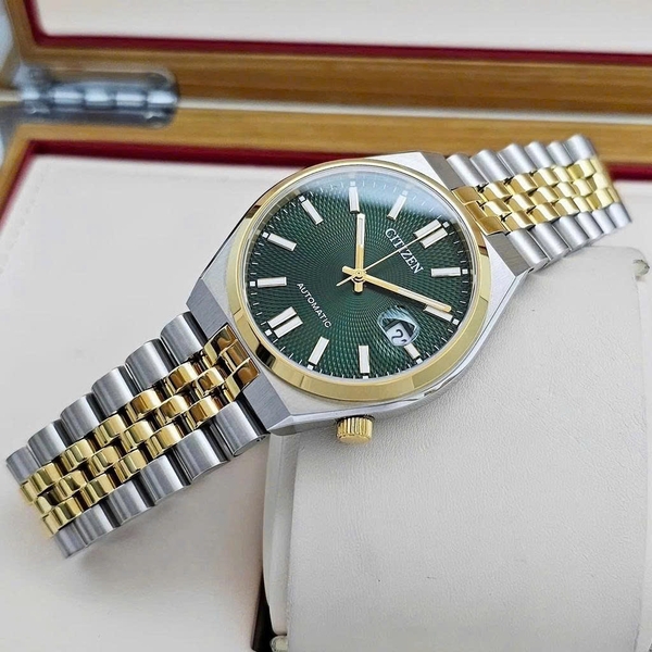 Citizen Automatic Tsuyosa 60 Demi Gold Green NK0024-54X
