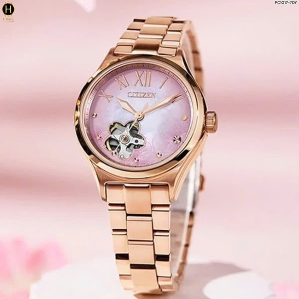 Đồng Hồ Nữ Citizen Automatic Sakura Special Edition PC1017-70Y