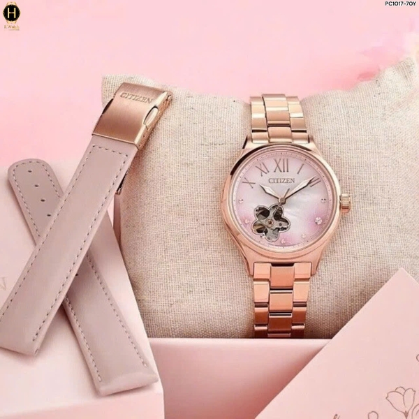 Đồng Hồ Nữ Citizen Automatic Sakura Special Edition PC1017-70Y