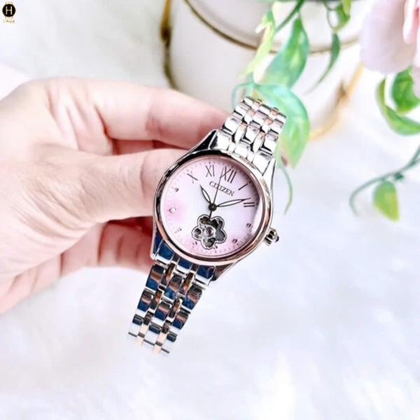 Đồng Hồ Nữ Citizen Automatic Open Heart PR1044-87Y