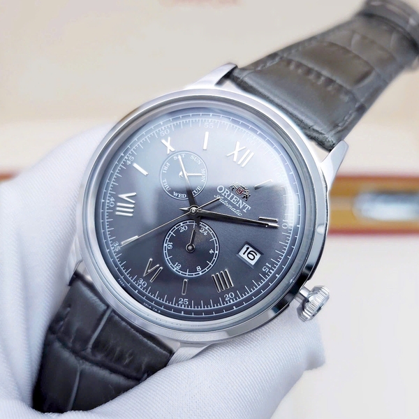 Orient Automatic RA-AK0704N10B Dây Da Vỏ Trắng Mặt Xám Bambino Gen 8