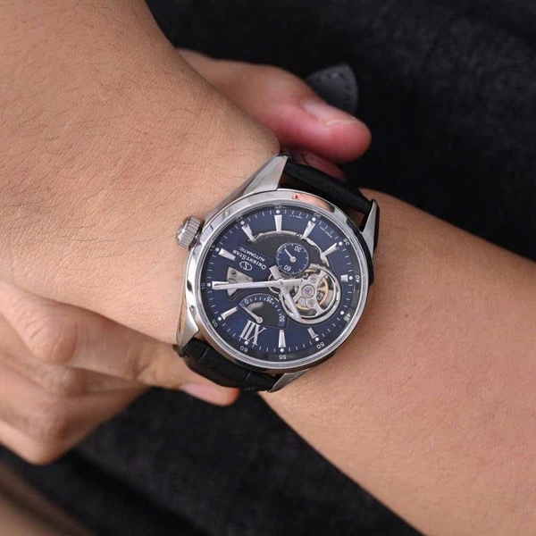 Orient Star Automatic Semi Skeleton Joker Blue RE-AV0005L00B ( RE-AV0005L00Z ) ( RE-AV0005L ) 