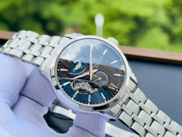 Orient Star Automatic Contemporary Layered Open Heart RE-AV0B02Y00B Dây Thép Mặt Nâu