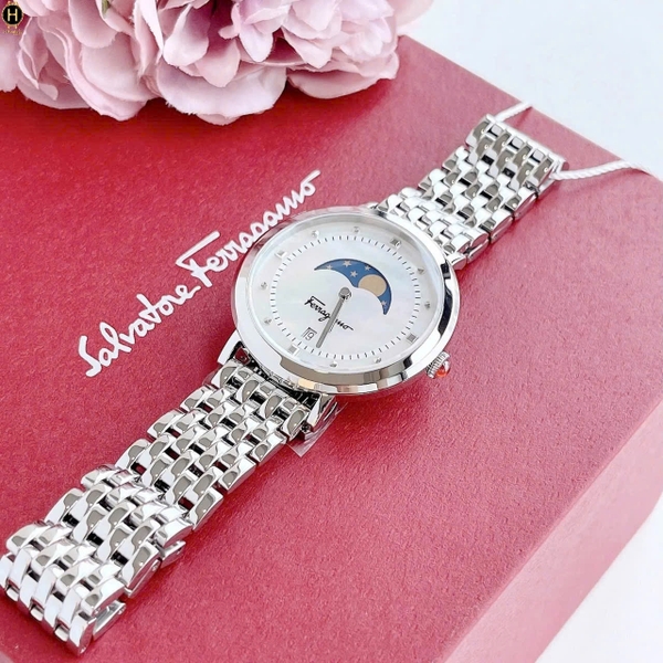 Đồng Hồ Nữ Salvatore Ferragamo Quartz Moon Phase SFUH00321