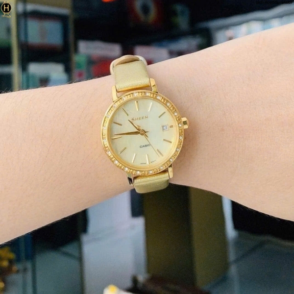 Đồng Hồ Nữ Casio Quartz Sheen SHE-4060GL-9AUDF