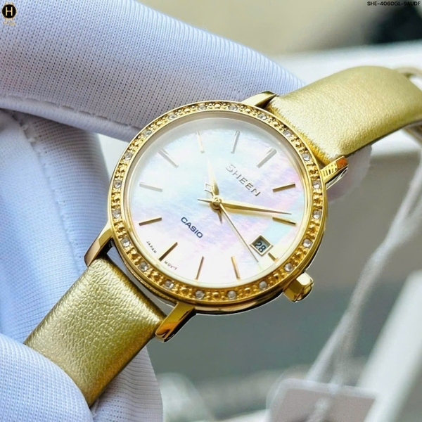 Đồng Hồ Nữ Casio Quartz Sheen SHE-4060GL-9AUDF