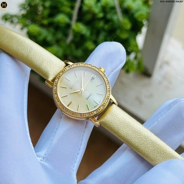 Đồng Hồ Nữ Casio Quartz Sheen SHE-4060GL-9AUDF