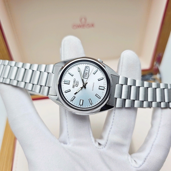  Seiko 5 Automatic SNXS73K1  ( SNXS73 ) Dây Thép Mặt Trắng