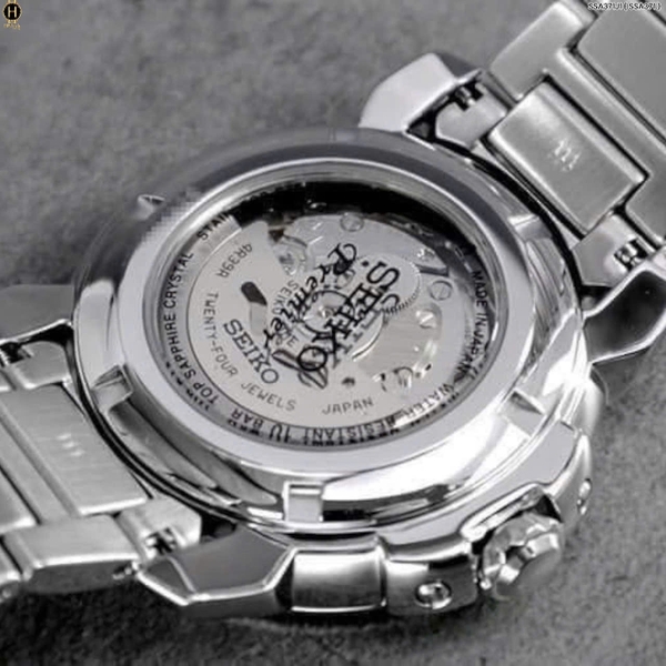 Đồng Hồ Nam Seiko Automatic Premier Open Heart Black Steel SSA371J1 ( SSA371 )