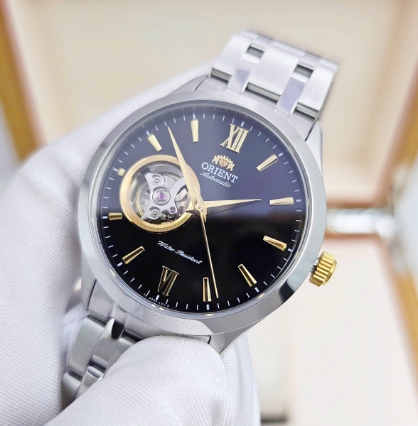 Orient Automatic  Golden Eye II FAG03002B0 ( TAG03002B0 ) Dây Thép Trắng Mặt Đen.