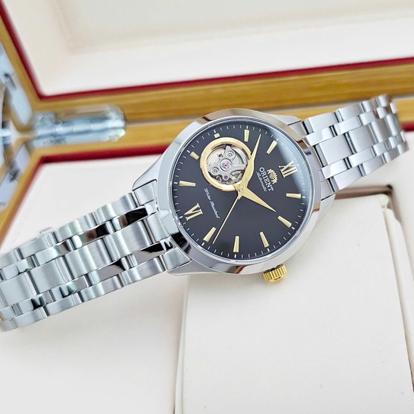Orient Automatic  Golden Eye II FAG03002B0 ( TAG03002B0 ) Dây Thép Trắng Mặt Đen.