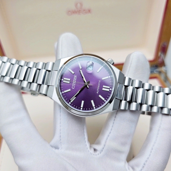 Unisex Citizen Automatic Tsuyosa 37mm Purple Mechanical NJ0200-50W (1)
