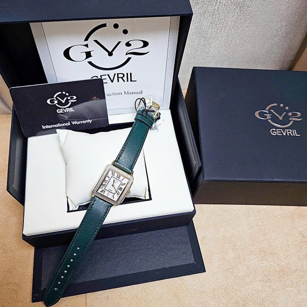 GV2 By Gevril Quartz Padova Diamond - Vegan Strap Limited Edition 12305-V5
