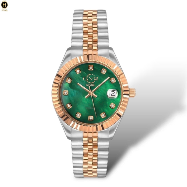 Đồng Hồ Nữ Gv2 By Gevril Quartz Naples Diamond 12408