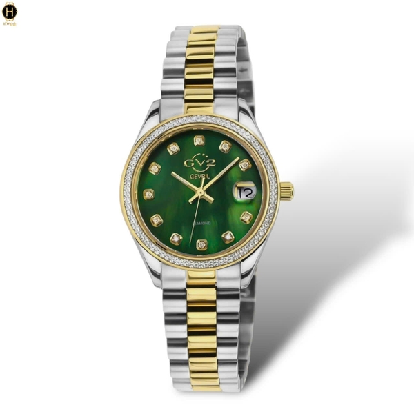 Đồng Hồ Nữ Gv2 By Gevril Quartz Turin Diamond 12428B Limited Edition 999 Model
