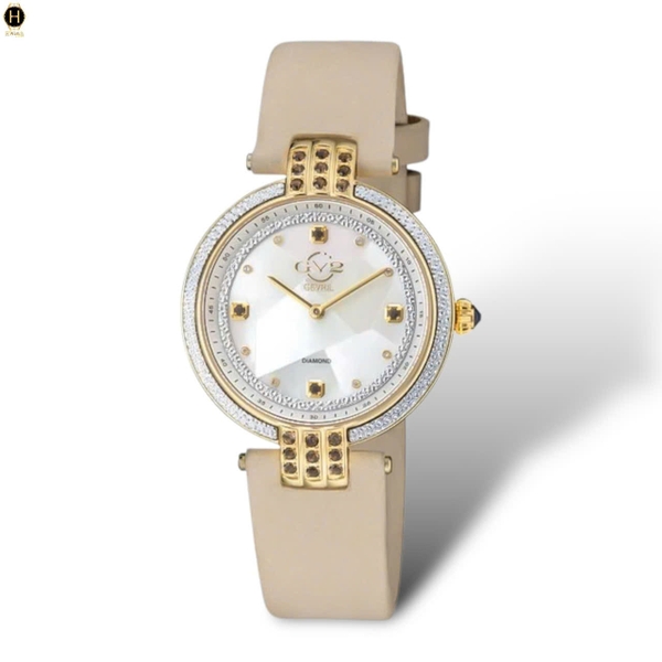 Đồng Hồ Nữ GV2 By Gevril Quartz Matera Diamond 12808
