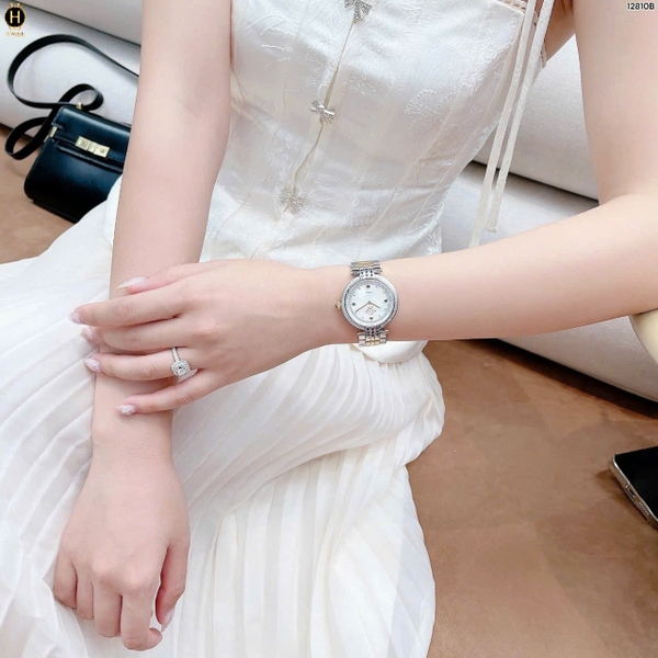 Đồng Hồ Nữ Gv2 By Gevril Quartz Matera Diamond 12810B  Limited Edition 999 Model