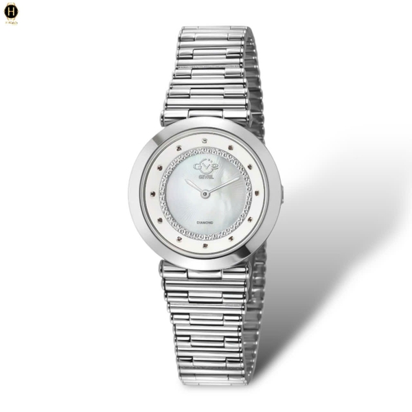 Đồng Hồ Nữ GV2 By Gevril Quartz Burano Diamond 14410B