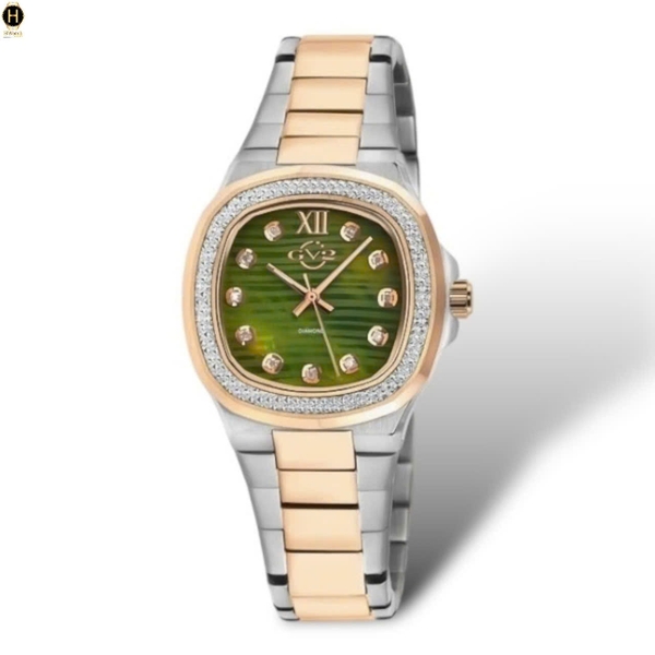 Đồng Hồ Nữ Gv2 By Gevril Quartz Potente Diamond 18207B