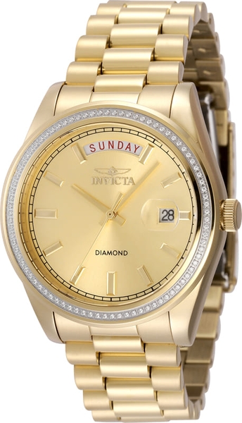 Đồng Hồ Unisex Invicta Quartz Elite Diamond 38mm 48764