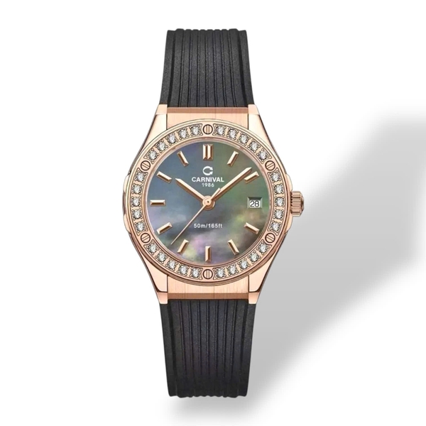 Đồng Hồ Nữ Carnival Quartz Fusion 8168L2-VH-DCS-DK (MOP)