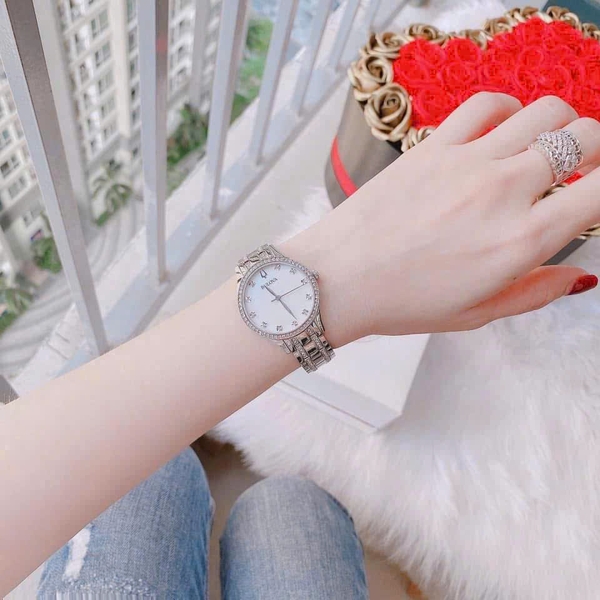 Đồng Hồ Nữ Bulova Quartz Crystal White 96X145