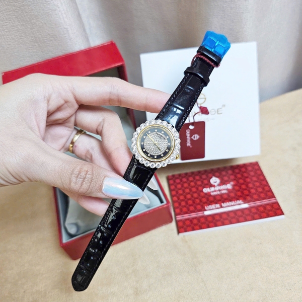 Sunrise Quartz 9820BA Vàng Da Đen