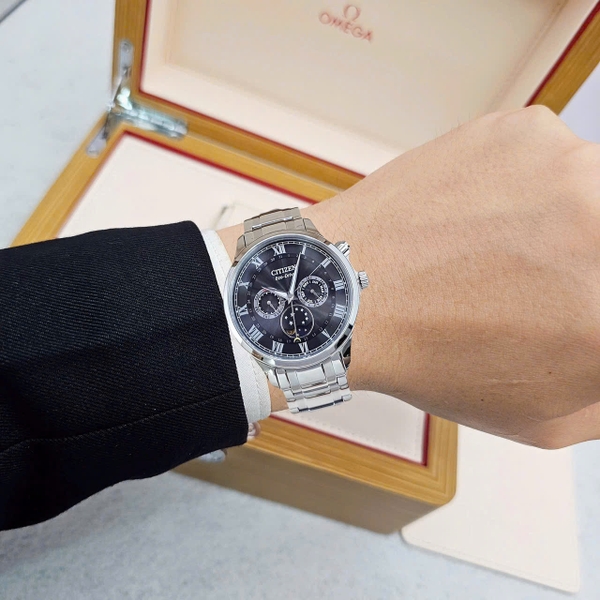 Đồng Hồ Nam Citizen Quartz Eco-Drive MoonPhase AP1050-81E