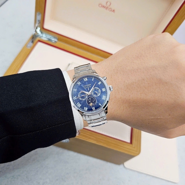 Đồng Hồ Nam Citizen Quartz Eco-Drive Moonphase AP1050-81L