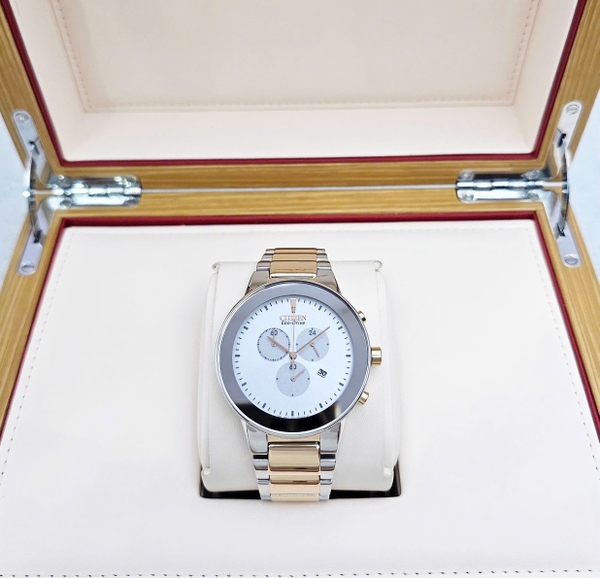Citizen Quartz Eco-drive Analog Chronograph AT2244-84A