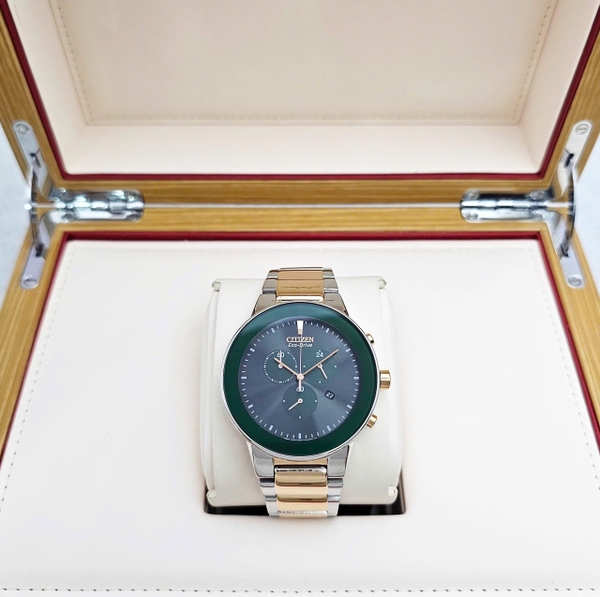 Citizen Quartz Eco-drive Analog Chronograph AT2244-84X